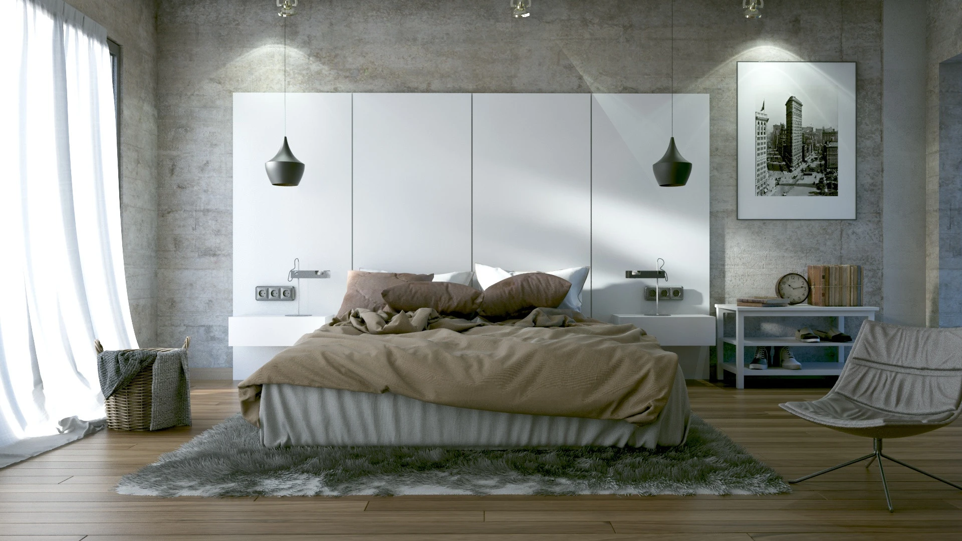 Habitación, infografía interior